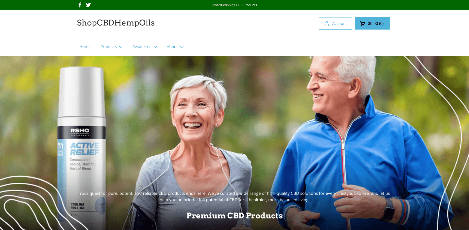 Shop CBD Hemp Oils